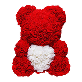 Urso do Amor Eterno Feito de Rosas