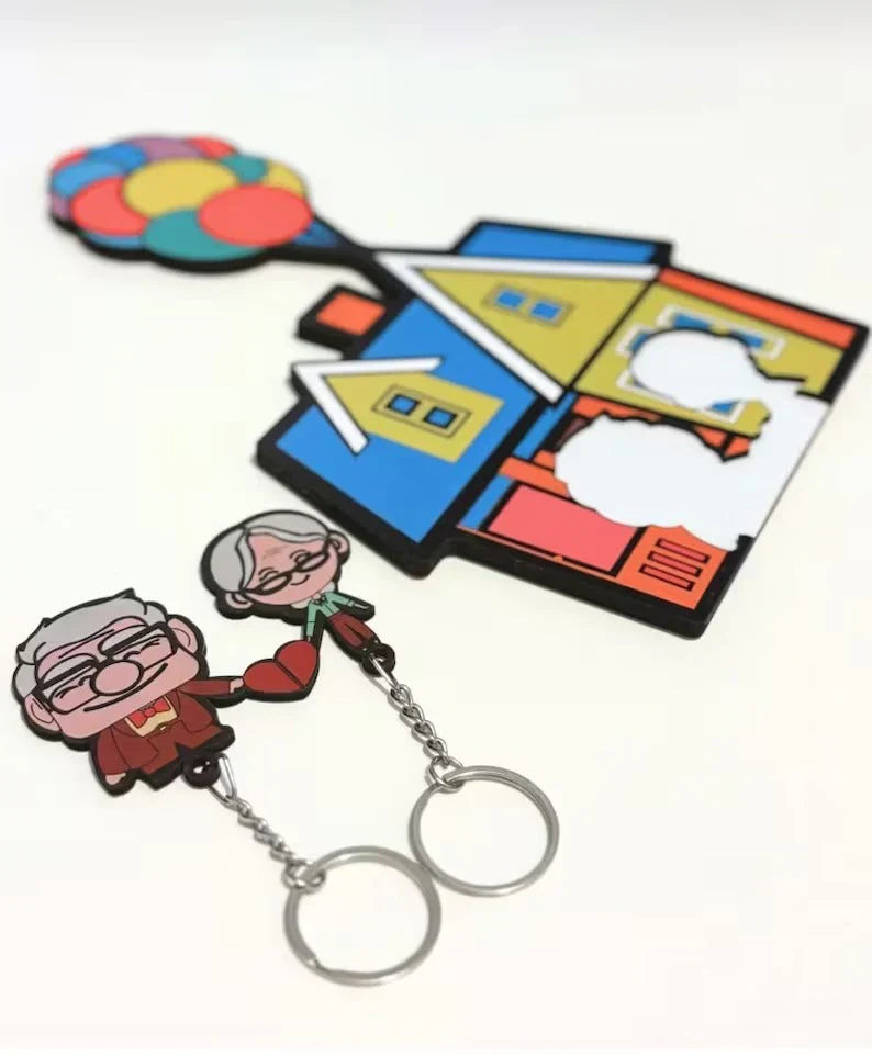 Conjunto de chaveiros de casal