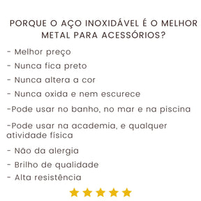 Colar Unissex com Inicial do Nome  + 2 Brindes Grátis!