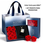 Colar Carta para Mãe™ – O Presente que Diz Tudo por Você