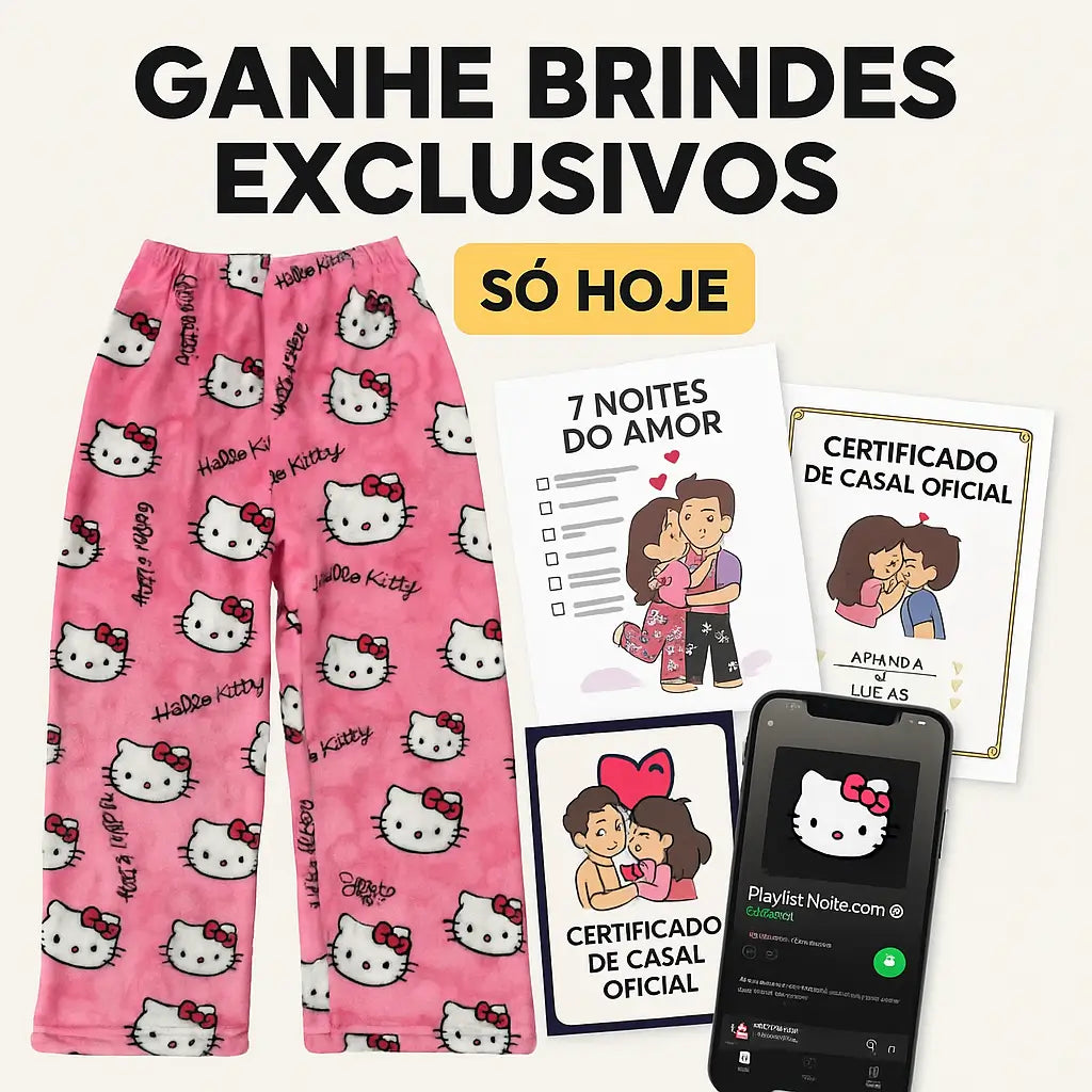 Calça Match & Love - O Pijama do Conforto + 3 BRINDES [UNISSEX]