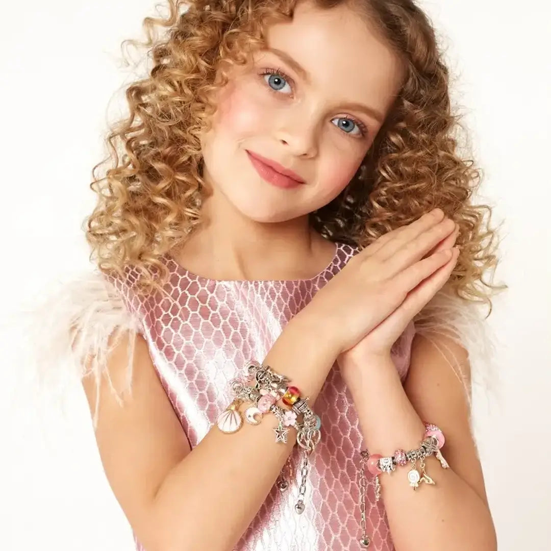 Super Kit Princess Berloque em Prata + BRINDE Porta Joias de Couro Legítimo