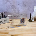 Bloco de Mesa Personalizado com Foto e Data - O Presente Perfeito para Quem Você Ama