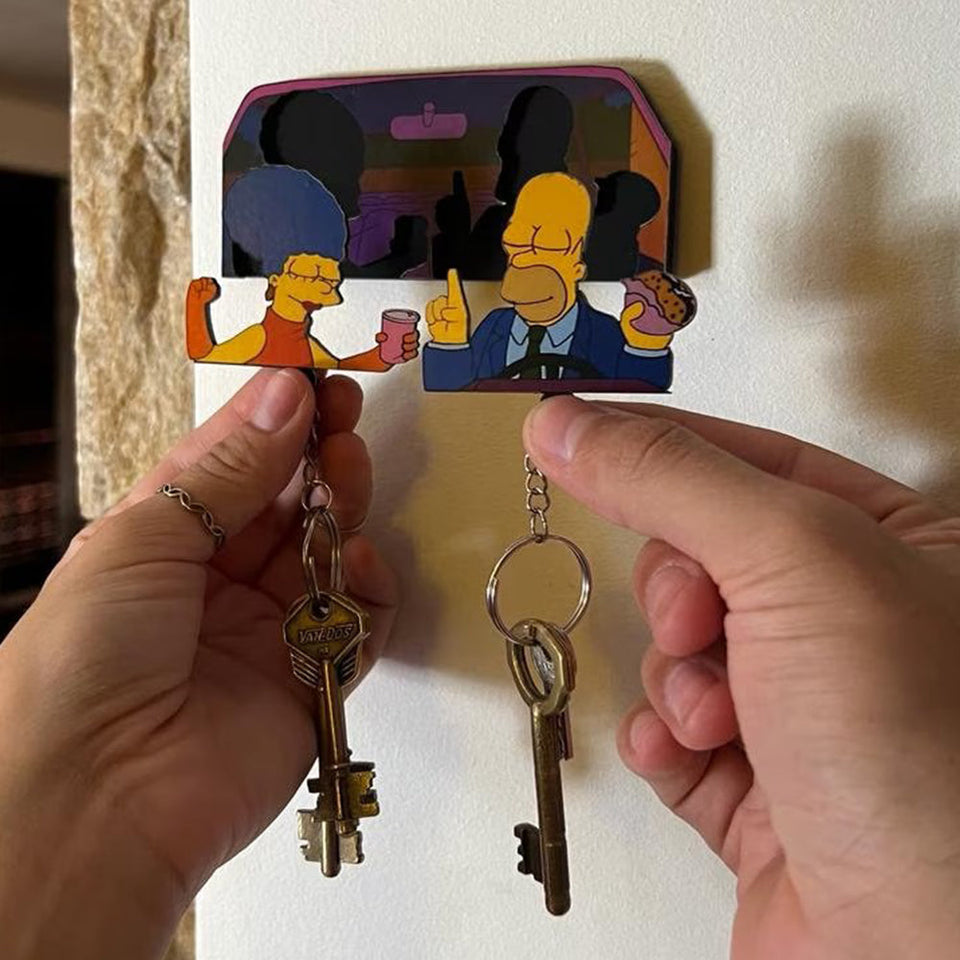 Conjunto de chaveiros de casal - Night Simpsons (2pc)