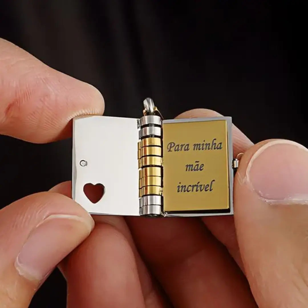 Colar Carta para Mãe™ – O Presente que Diz Tudo por Você