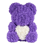 Urso do Amor Eterno Feito de Rosas