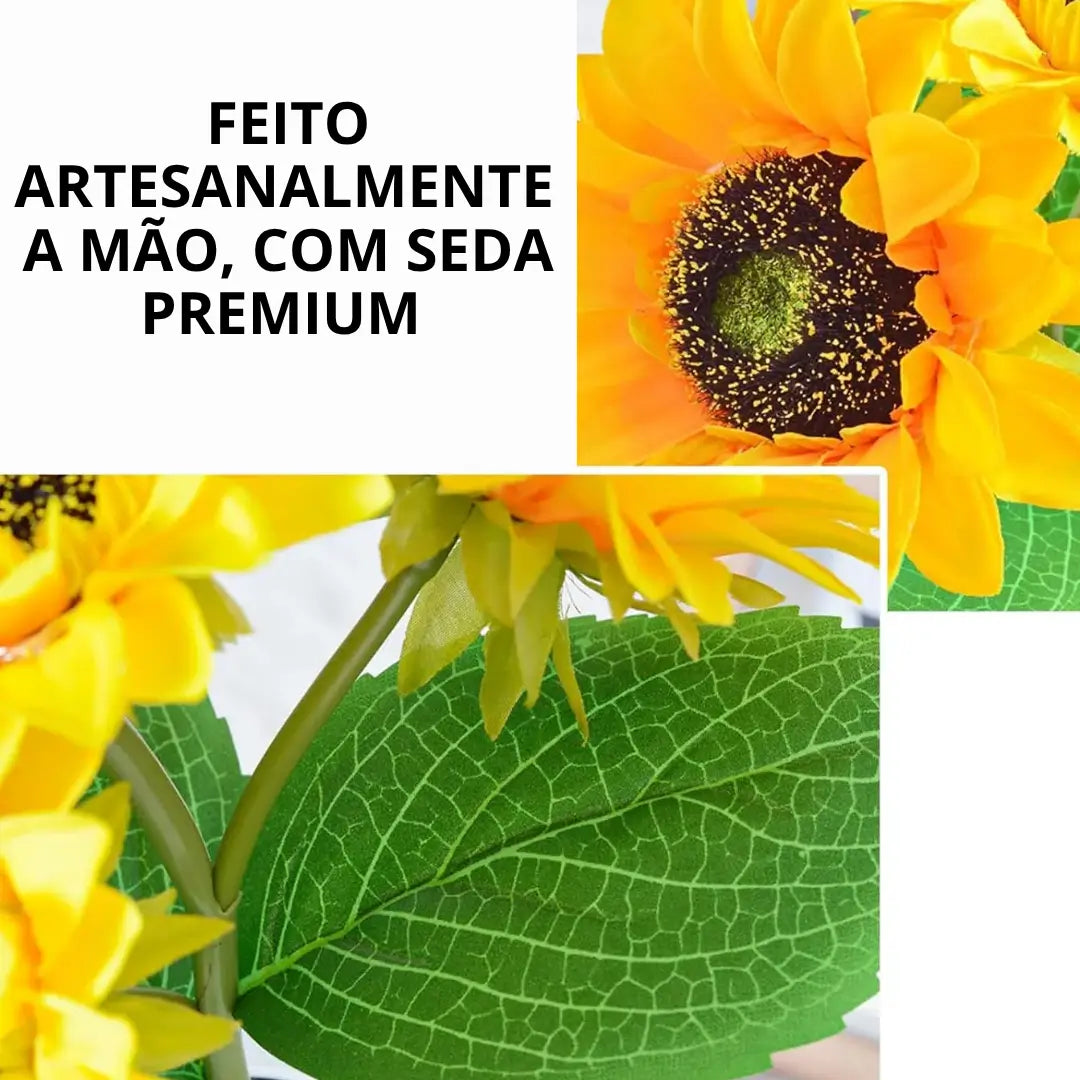 Luminária Luna Girassol Edição Luxo - + BRINDE DIFUSOR