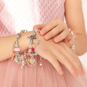 Super Kit Princess Berloque em Prata + BRINDE Porta Joias de Couro Legítimo