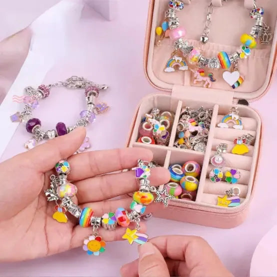 Super Kit Princess Berloque em Prata + BRINDE Porta Joias de Couro Legítimo
