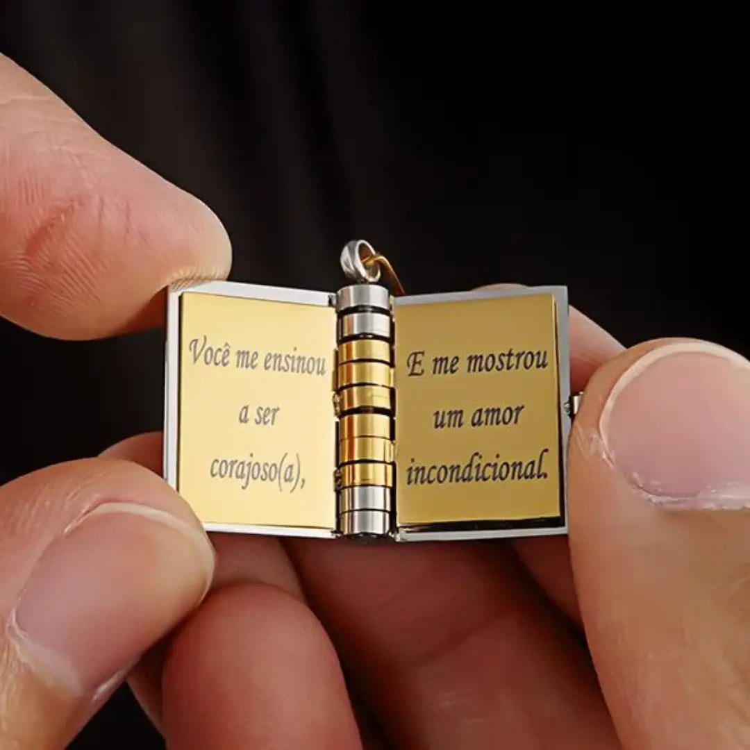 Colar Carta para Mãe™ – O Presente que Diz Tudo por Você