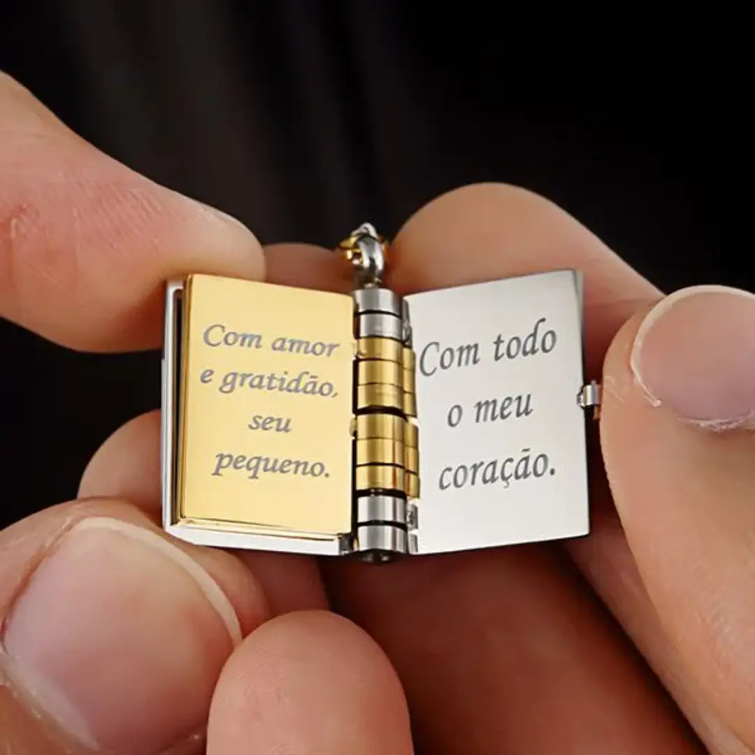 Colar Carta para Mãe™ – O Presente que Diz Tudo por Você