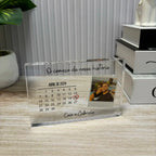 Bloco de Mesa Personalizado com Foto e Data - O Presente Perfeito para Quem Você Ama