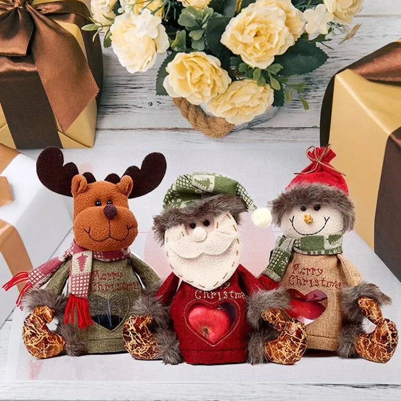 Bolsa Natalina de Presente Artesanal com Ziper + Brinde  [SUPER PROMOÇÃO]