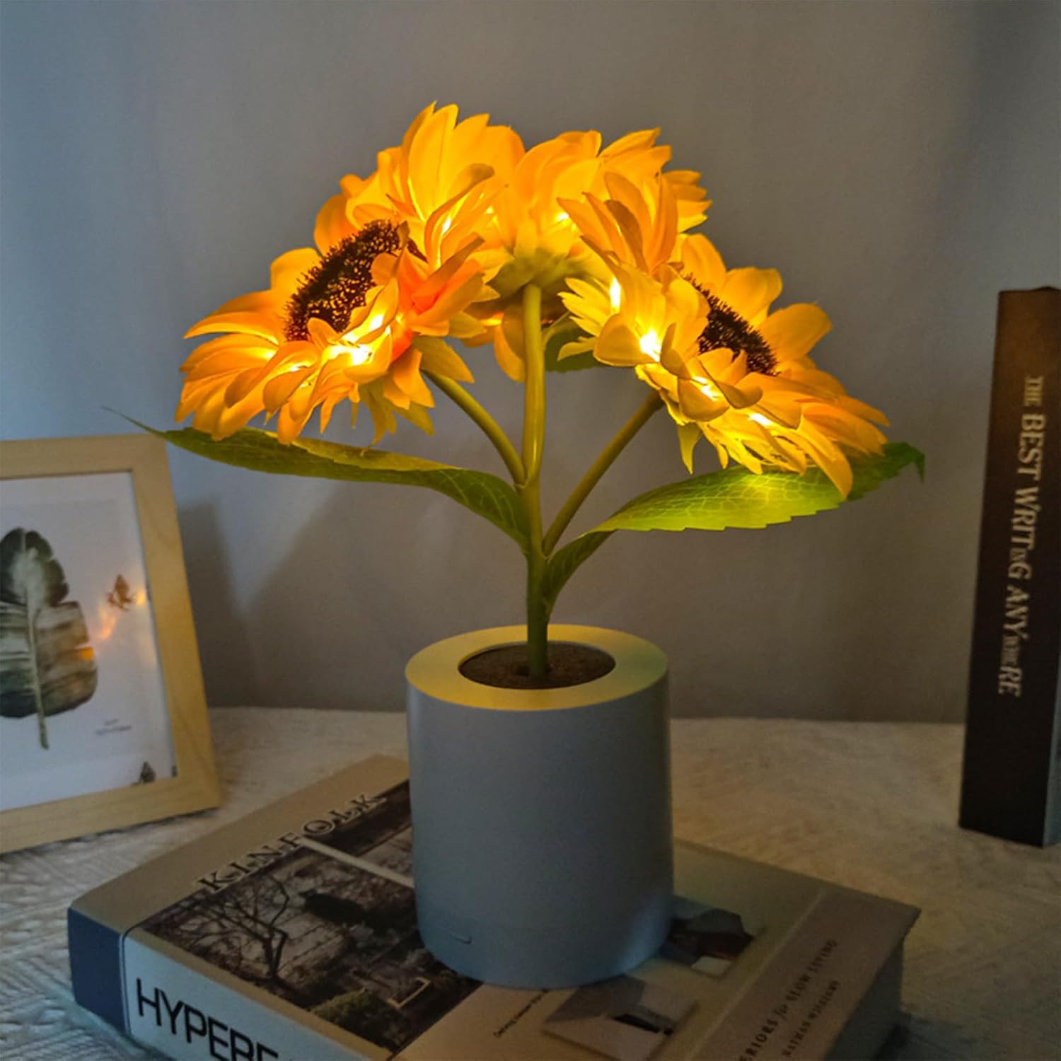 Luminária Luna Girassol Edição Luxo - + BRINDE DIFUSOR
