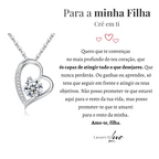 Colar Amor-Eterno™ para a minha Filha (com dedicatória especial)