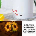 Luminária Luna Girassol Edição Luxo - + BRINDE DIFUSOR