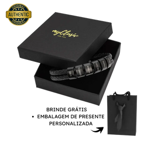 Pulseira de Couro Masculina Clusiv - O Presente que faz qualquer pai se sentir amado