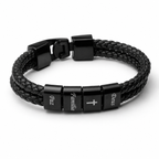 Pulseira Personalizada com Nomes + Caneca Exclusiva Grátis