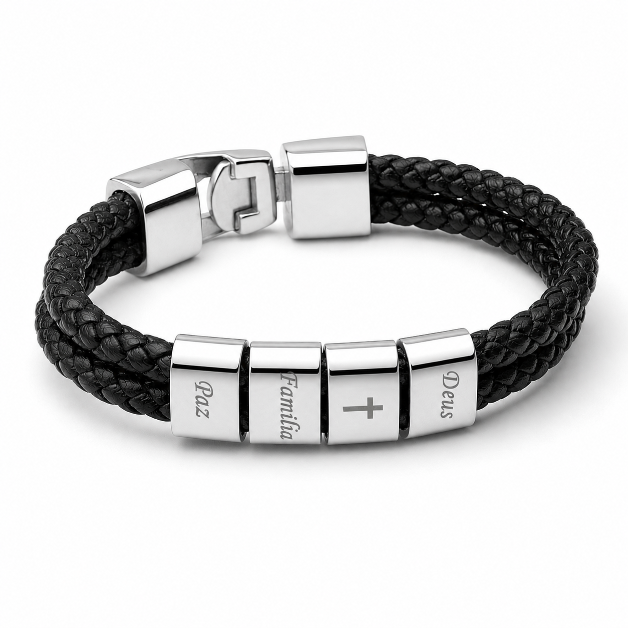 Pulseira Personalizada com Nomes + Caneca Exclusiva Grátis