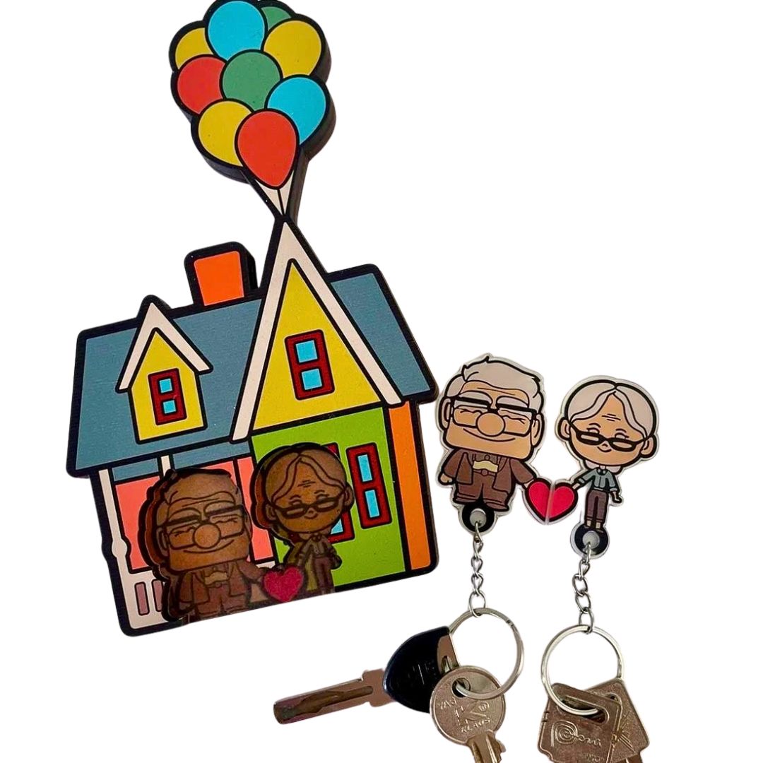 Conjunto de chaveiros de casal