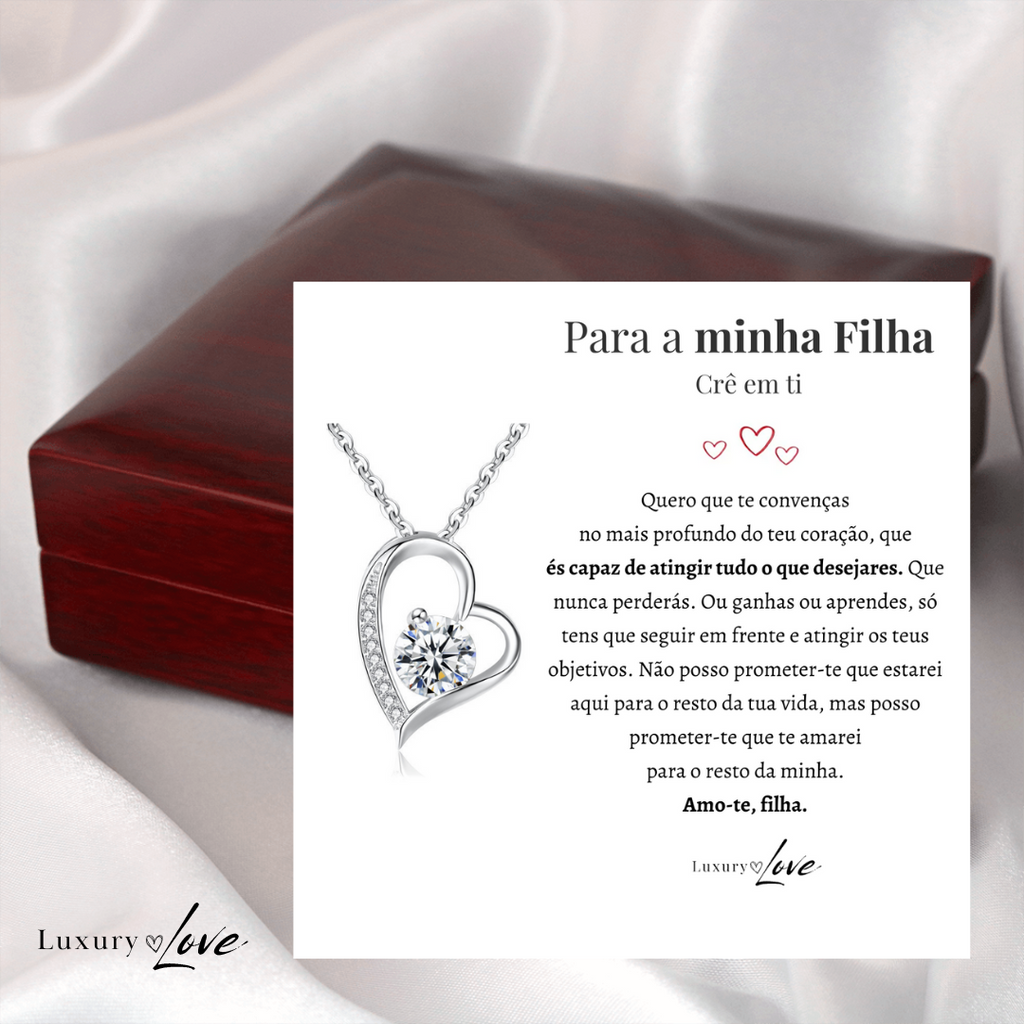 Colar Amor-Eterno™ para a minha Filha (com dedicatória especial)