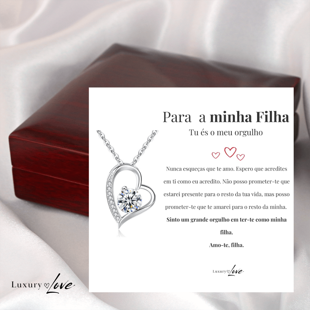 Colar Amor-Eterno™ para a minha Filha (com dedicatória especial)