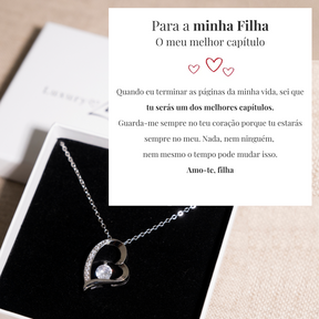 Colar Amor-Eterno™ para a minha Filha (com dedicatória especial)