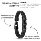 Pulseira Personalizada com Nomes + Caneca Exclusiva Grátis