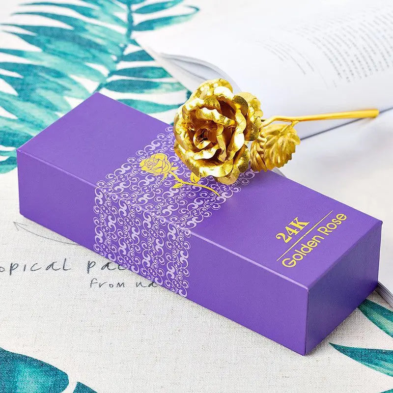 Rosa Ouro 24K com caixa