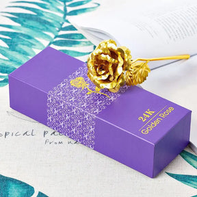 Rosa Ouro 24K com caixa