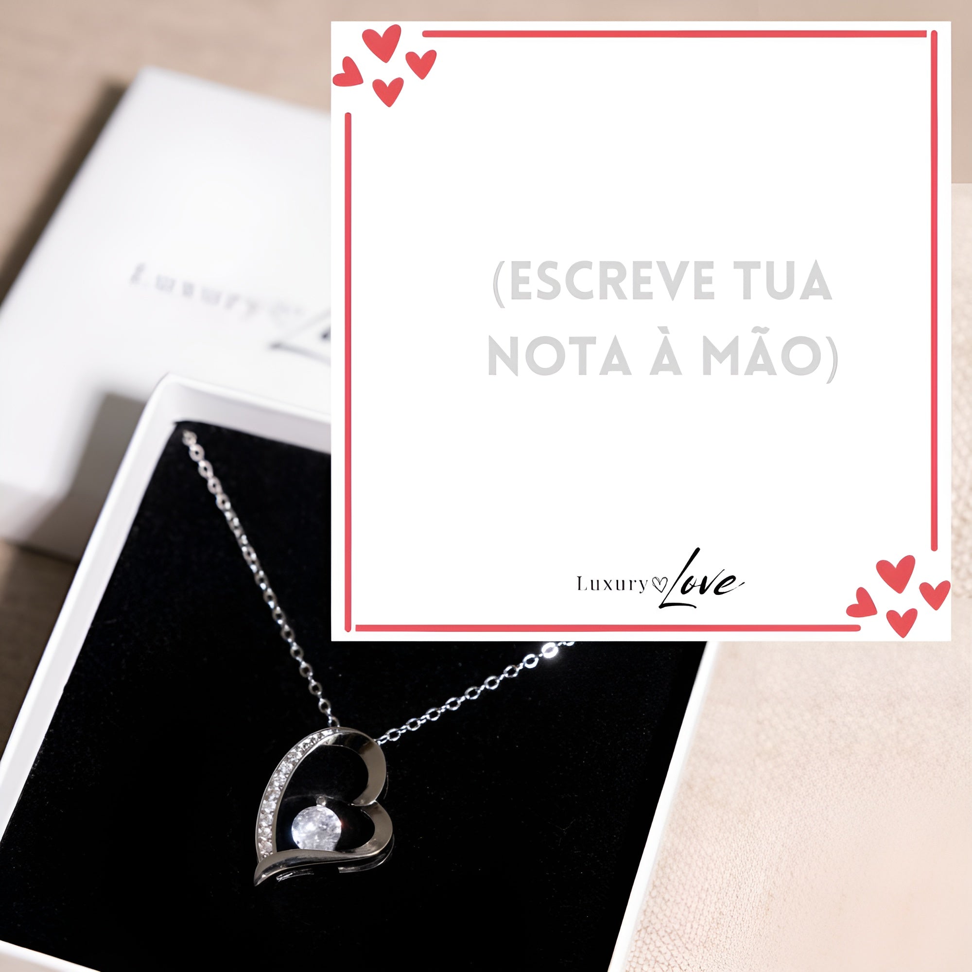 Colar Amor-Eterno™ para a minha Filha (com dedicatória especial)