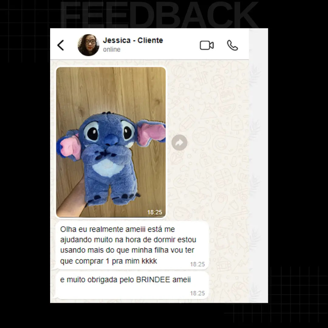 Stitch 3 em 1 Pelúcia que Respira - Perfeito para Presentear [PROMOÇÃO]