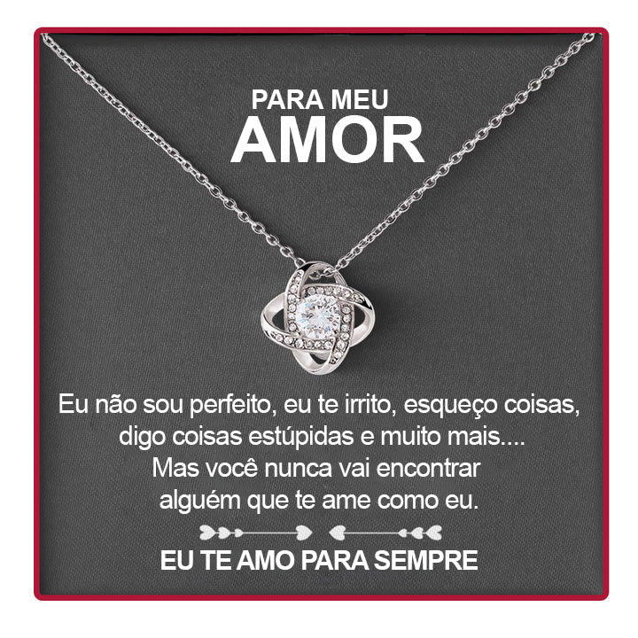 Colar Prata + Caixa Sophia com Mensagem  - O Presente Perfeito