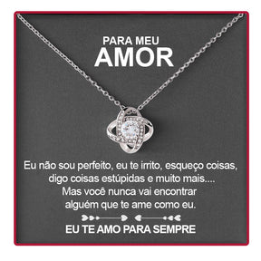 Colar Prata + Caixa Sophia com Mensagem  - O Presente Perfeito
