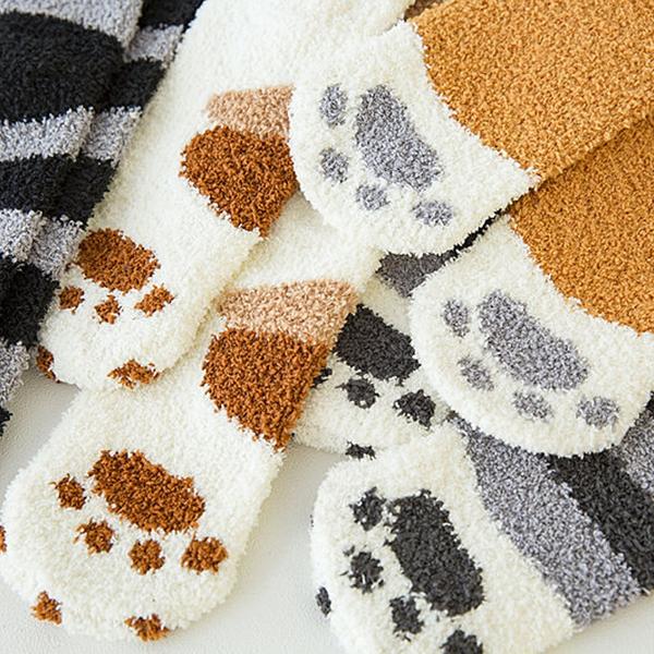 Meias Pata de Gato Felpuda Quente [Edição Limitada]