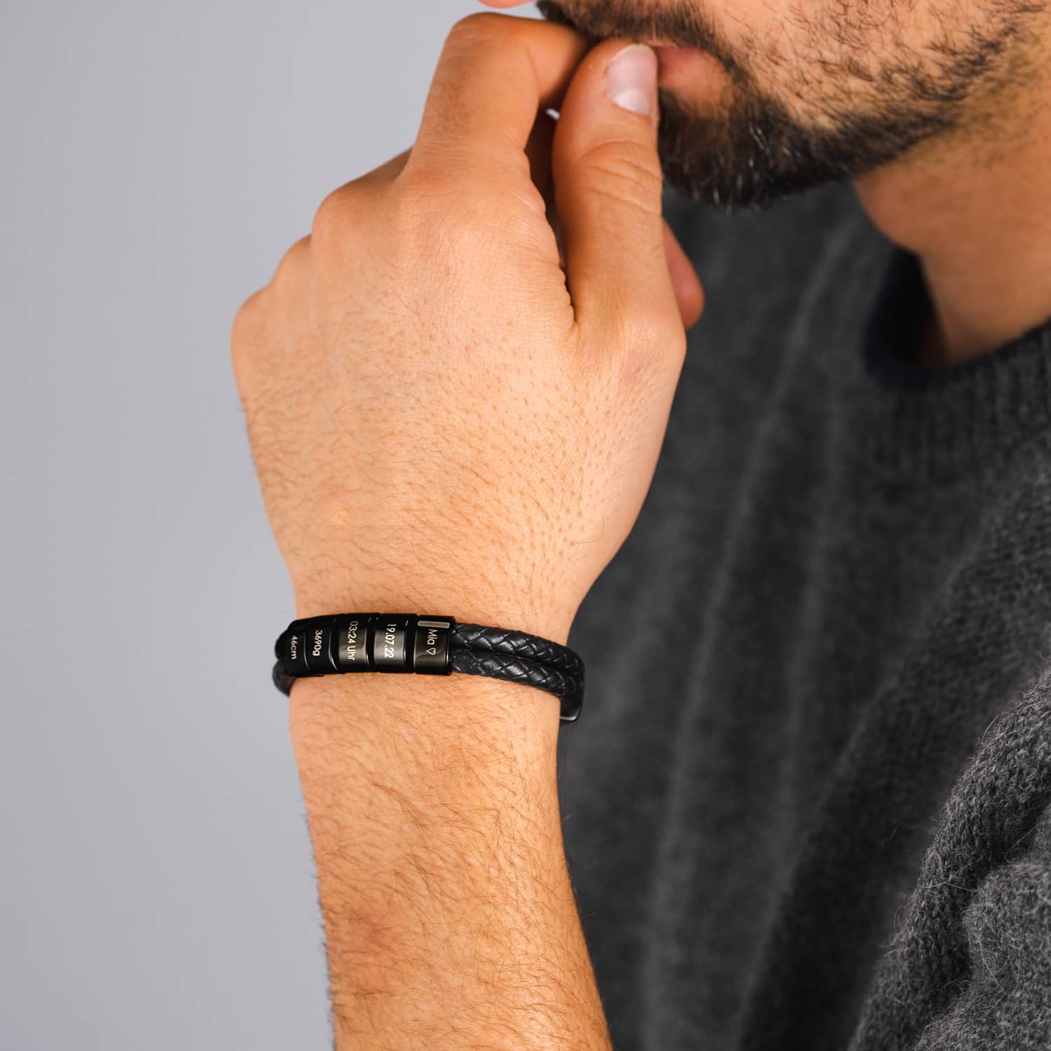 Pulseira de Couro Masculina Clusiv - O Presente que faz qualquer pai se sentir amado
