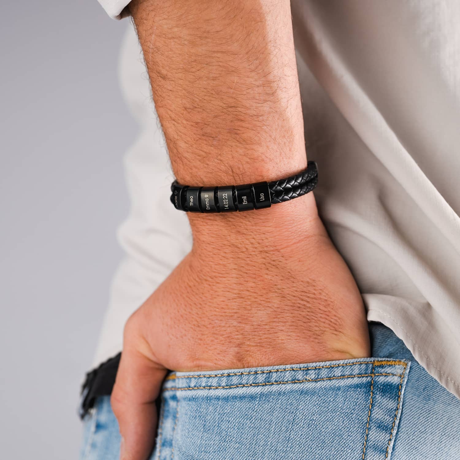 Pulseira de Couro Masculina Clusiv - O Presente que faz qualquer pai se sentir amado