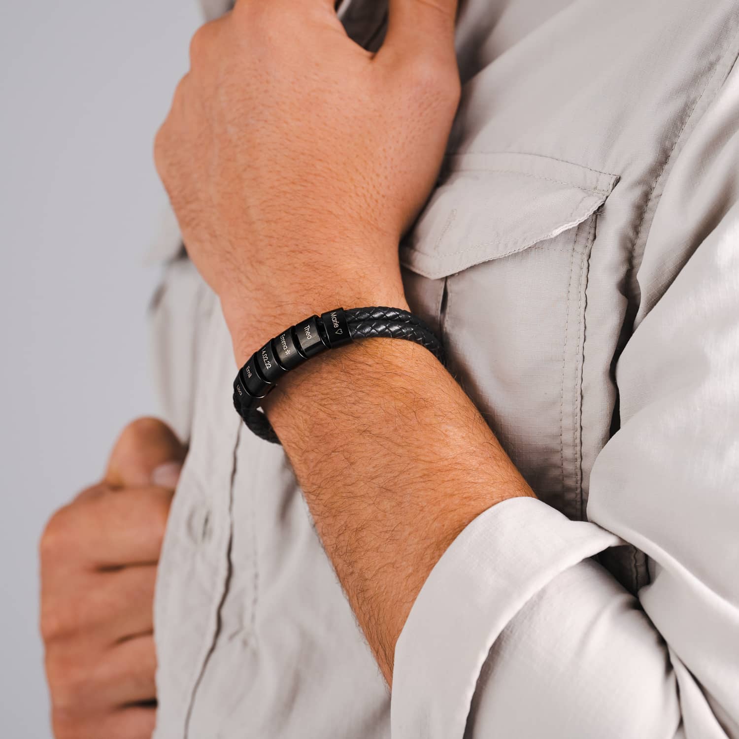 Pulseira de Couro Masculina Clusiv - O Presente que faz qualquer pai se sentir amado