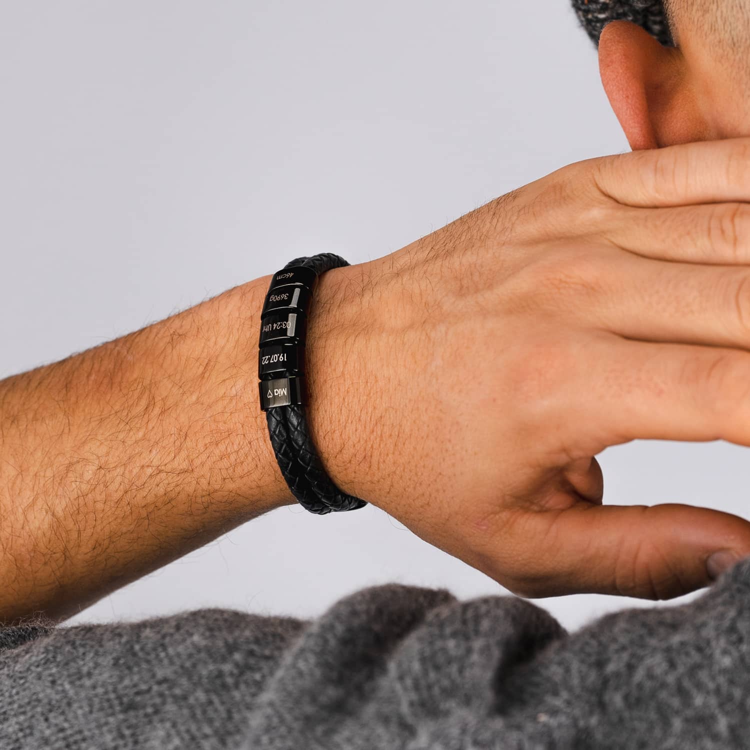 Pulseira de Couro Masculina Clusiv - O Presente que faz qualquer pai se sentir amado