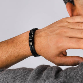 Pulseira de Couro Masculina Clusiv - O Presente que faz qualquer pai se sentir amado
