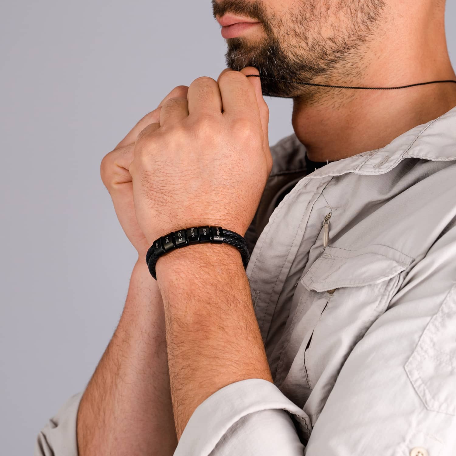 Pulseira de Couro Masculina Clusiv - O Presente que faz qualquer pai se sentir amado