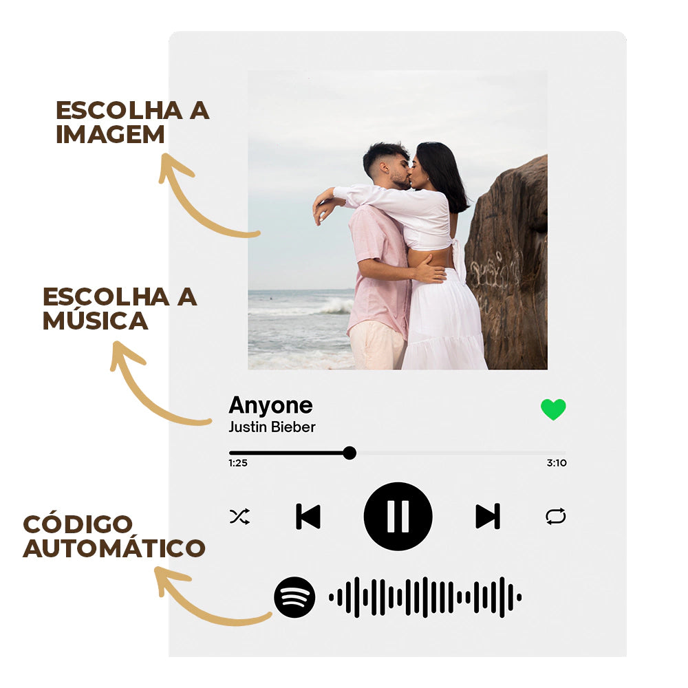 Luminária Decorativa Spotify Personalizada
