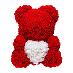 Urso do Amor Eterno Feito de Rosas
