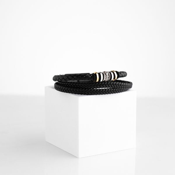 Para o Meu Namorado – PULSEIRA DE COURO MASCULINA